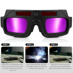 Auto Darkening Welding Glasses,Solar Welding Goggles Mask Helmet,Welder Goggle