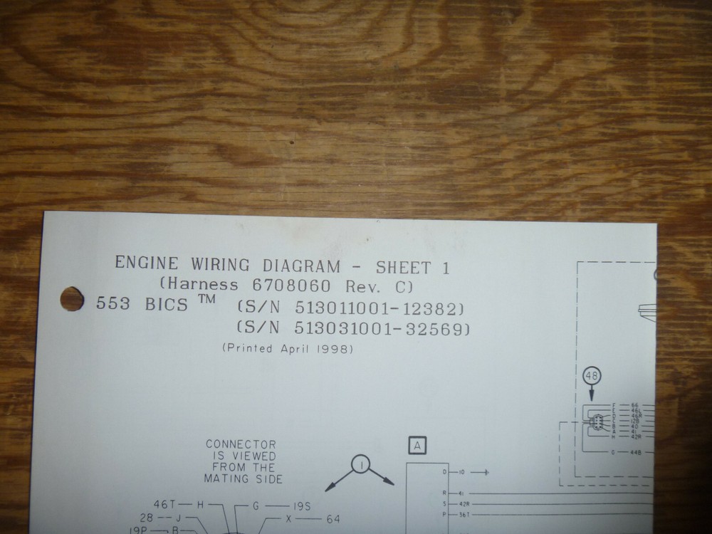 Bobcat 553 BICS Skid Steer Engine Electrical Wiring Diagram Schematic Manual