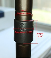 1″ Diameter Wire Shelf Clips Shelving Split Sleeves Lock Locking Plastic 4 pair