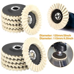 4.5″ Wool Felt Finishing Disc Polishing Wheel for Metal Stone Glass