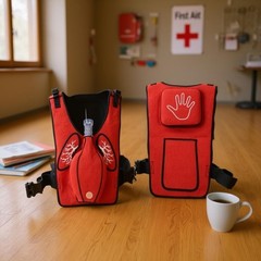 Heimlich Training Vest Chest Graphics Choking Aid Training Vest Sleeveless