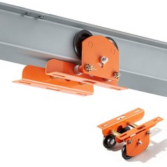 VEVOR Electric Hoist Manual Trolley 1100lbs/0.5Ton 2.68″-4.33″ I-Beam Adjustable