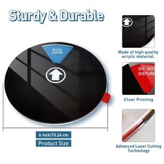 6 Options Office Door Signs – In A Meeting, Out Of Office, Do Not Disturb, Wo…
