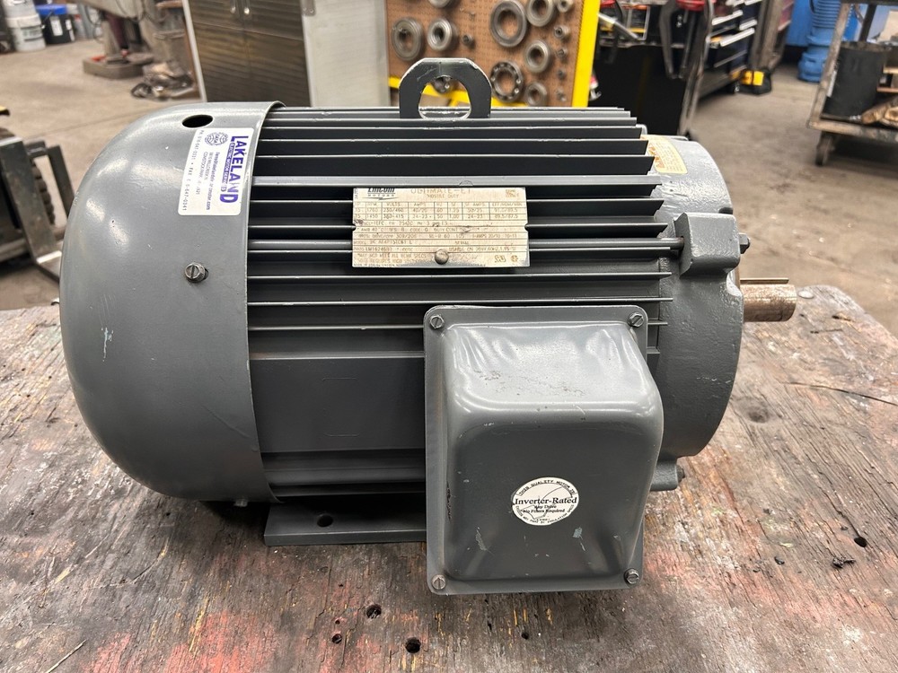 LINCOLN ELEC MOTOR LM16246BB, ROLLED STEEL, 15 HP, 1800 RPM, 254TC FRAME, TEFC