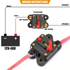 100 Amp Car Circuit Breaker Fuse Reset 12V-48V DC Car Boat Auto Waterproof NEW