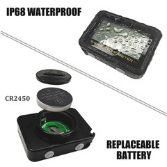 Digital Inductive Tachometer RPM Hour Meter 18000 RPM Max Recall IP68 Waterproof
