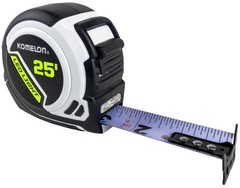 Komelon LED Light Tape Measure, White/Black – 25ft. – 25LED 7.6 m,