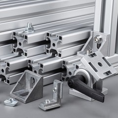 8Pack 45 Degree Angle Aluminum Profile Corner Brackets 2020 Series Black