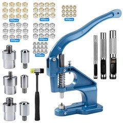 Heavy Duty Hand Press Grommet Machine Kit Eyelet Punch Tool for Banner Curtain