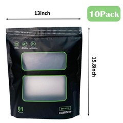 10PCS 1 Pound Storage Terp Bags 58%-62% RH 2-Way Humidity Control Bags for Cu…
