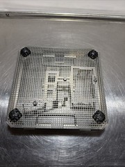 AESCULAP FK881R Stainless Steel Sterilization Basket w/ Lid Instrument Tray