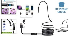 HD 3 in 1 Inspection Camera with Adjustable LED & USB Connectivity for Easy Use