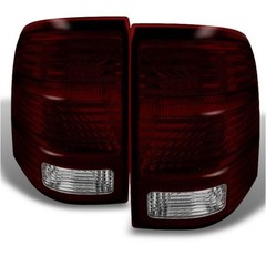 2pcs Rear Taillights Clear Lens Red Housing for Explorer 2002-2005 127-8322