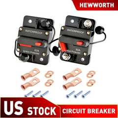 Electric Fuse Holder 12-48V Yacht Trolling Motor Solar Vehicle Battery Guard 2X