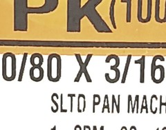Lot of 300 0/80 X 3/16″ Phillips Pan Head Machine Screw, 18-8 Stainless Steel