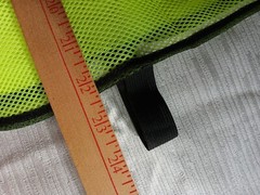 Yellow w gray high vis reflective strips breathable mesh safety vest, new