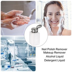 3pcs Solvent Alcohol Dispensers 180ml Push Down Liquid Dispenser Pump White