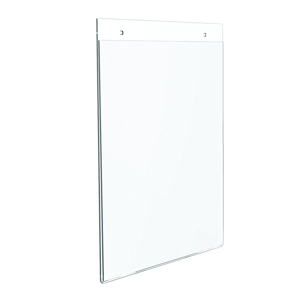 Dazzling Displays 25 Clear 8-1/2″ x 11″ Wall Mount Sign Holders
