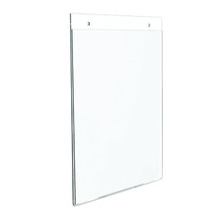 Dazzling Displays 25 Clear 8-1/2″ x 11″ Wall Mount Sign Holders