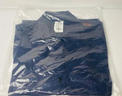 Stanco Welding Jacket/Shirt Sz Small Navy Blue 100% Cotton FR Snap Closure 30”