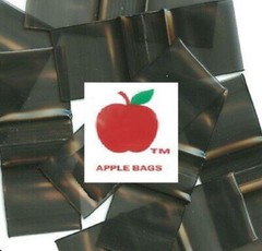 BLACK 5,000 APPLE BRAND BAGGIES 1510 2mil ZIP LOCK 5000 plastic 1.5″x1″ mini bag