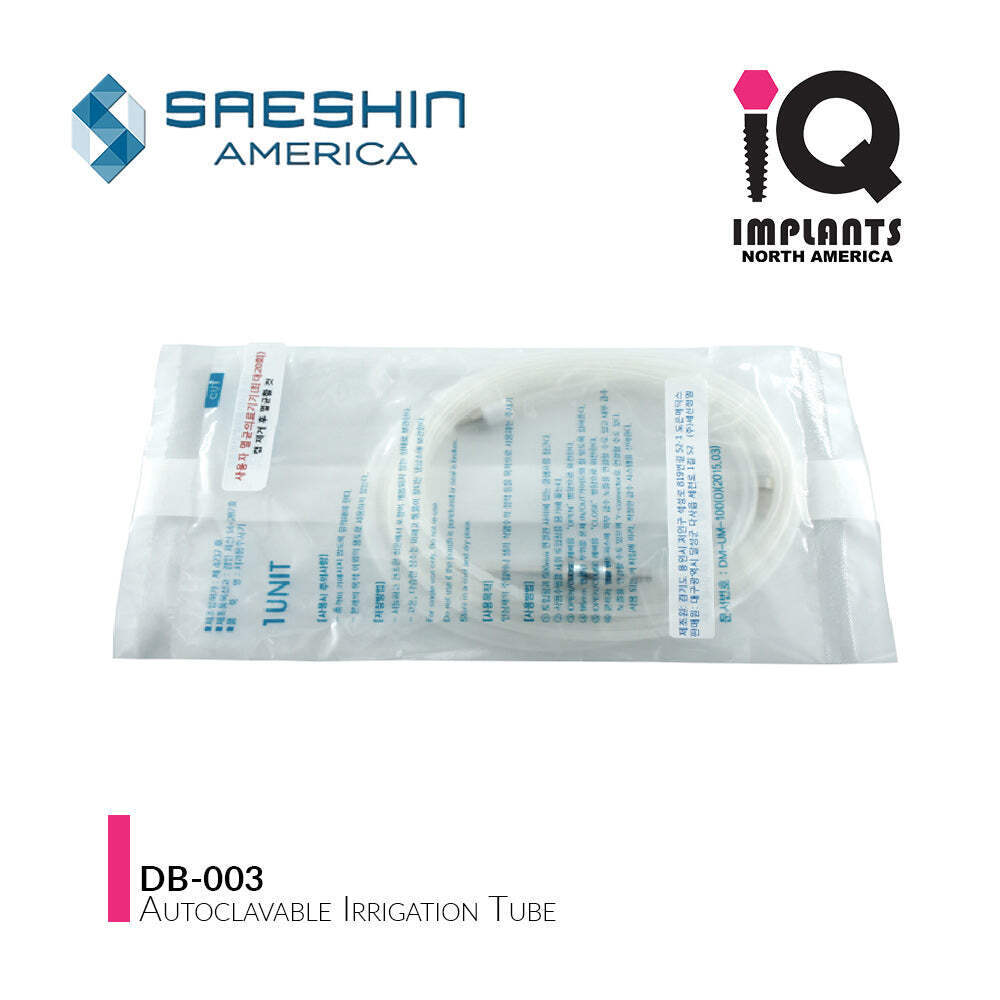 Saeshin Autoclavable Reusable Irrigation Tube for Motors (Single Pack) DB-003