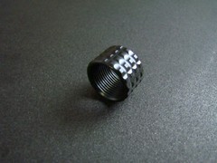 Thread protector Black Grenade pattern .400 long Made in the USA