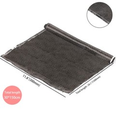 Black New 12″ x 60″/30cm x 150cm Twill Weave Carbon Fiber Fabric Cloth Resin Kit