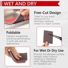 24PCS 3 x 4 Inch Sanding Sponge Set, 120-3000 Grit Soft Foam Hand Sander…