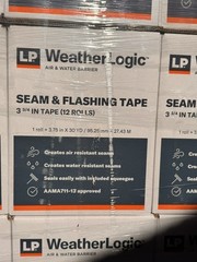 Seam & Flashing Tape LP WeatherLogic 3-3/4″ x 30 Yd Acrylic Air & Water Barrier