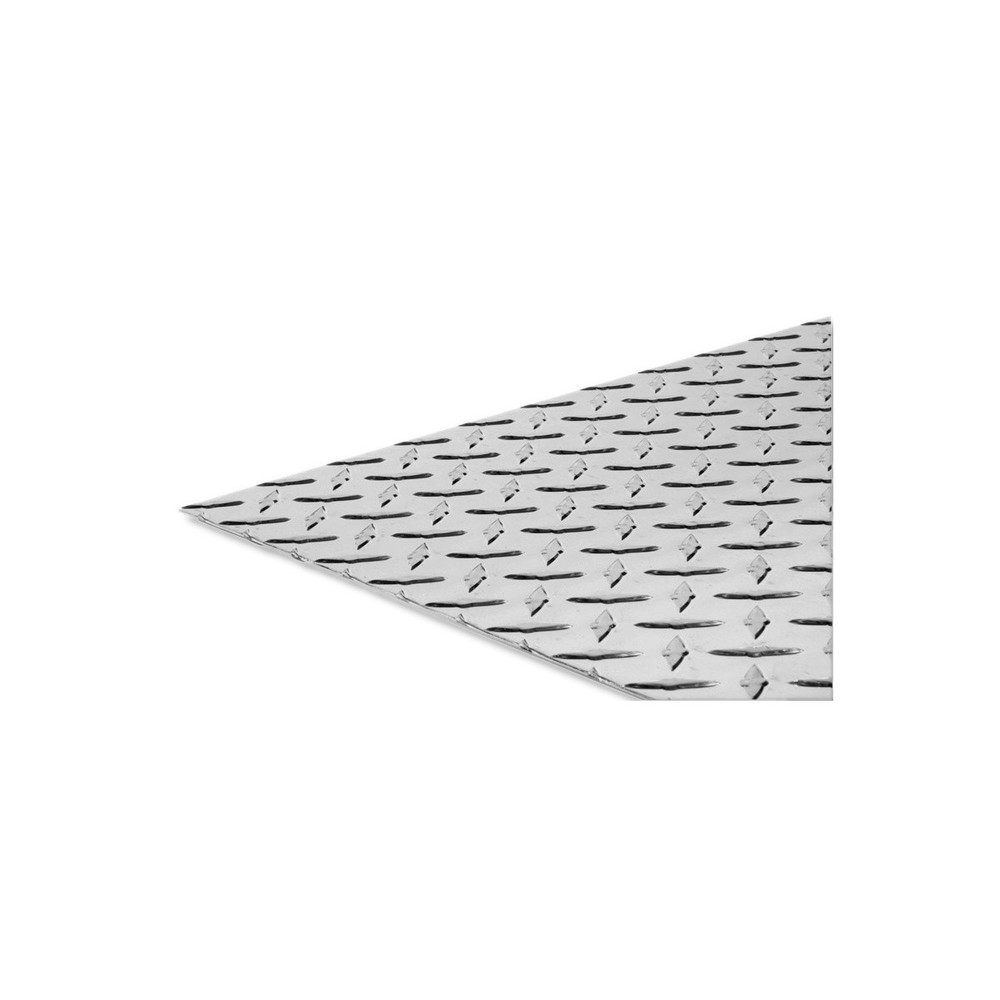 SteelWorks 0.07 in X 12 in W X 24 in L Bright Aluminum Diamond Tread Plate 11254