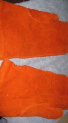 1pr welding mitts lined unknown brand no makers tag, new NOS