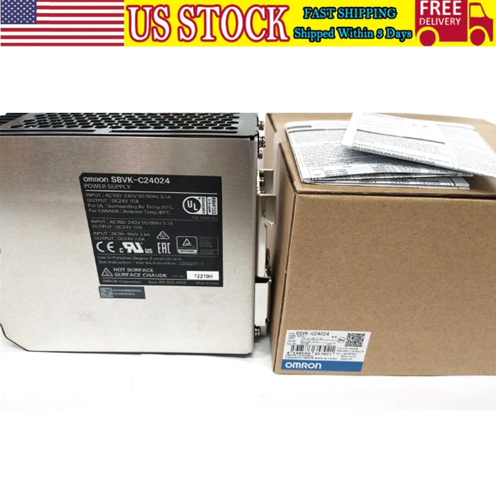 new Omron S8VK-C24024 Switching Power Supply 100-240VAC 24VDC 10A US Free TAX