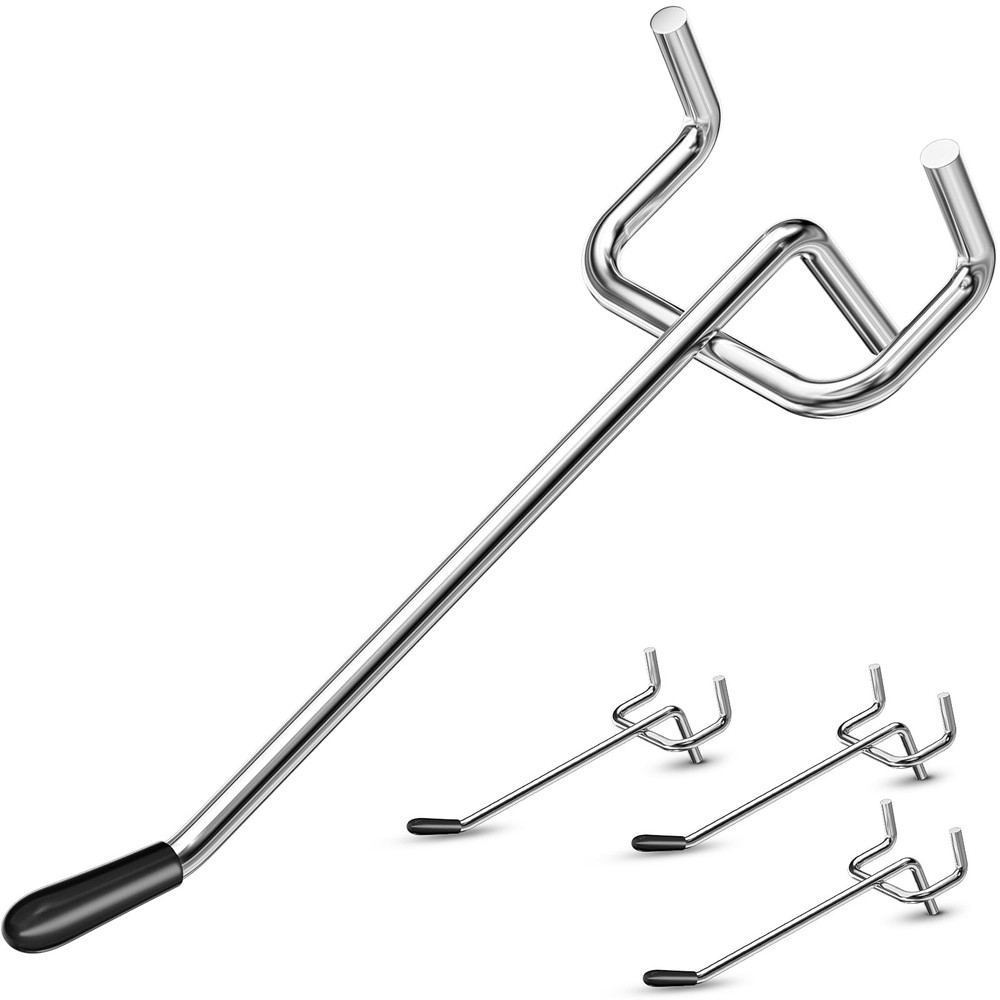 Pegboard Hooks, 25 Pack 4 inch Peg Board Organizer Accessories for Hanging Fit 1