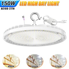 10 PACK 150W UFO LED High Bay Lights 4500K/5000K/5700K Commercial Lamp Dimmable