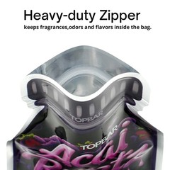 100X Vibrant Print Jar Mylar Storage Bag 3.5g Resealable Airtight Zipper Pouches