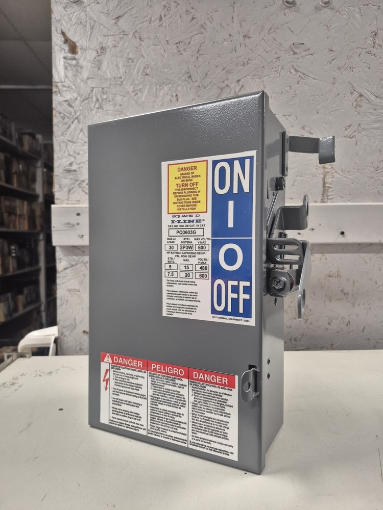 SQUARE D PQ3603G I-LINE BUSWAY FUSIBLE BUS PLUG SWITCH 30 A 3P3W 600V