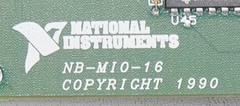 National Instruments NB-MIO-16 Multifunction DAQ I/O Macintosh Mac NuBus Board