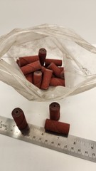 NOS Cartridge Rolls 3/4″ x 1.5″ prob 80 grit -unmarked loose in poly bag NEW