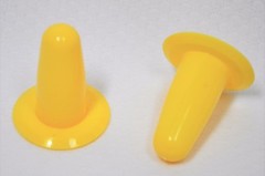 Pair of Plastic Inflation Plugs/Shell Liner Block Fit All Cow Goat Milker