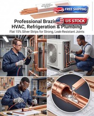 20 Sticks 15% Silver Brazing Rods for HVAC, Air Conditioning, Refrigeration
