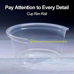 1 oz Disposable Mini Cups, 200 Pack – Safe for Hot Beverages, Hand Wash Only