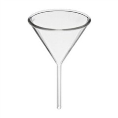 100mm ID, Glass Funnel, Short Stem, Karter Scientific 213V9 (Single)