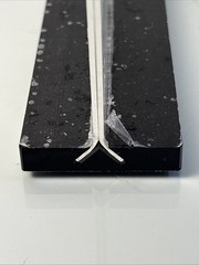 8.5 x 11 Acrylic Sign Holder w/ Black Plastic Base Double Sided Display