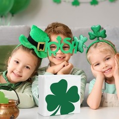 St. Patrick’s Day Napkin Holder for Tables Green Standard, Shamrock B