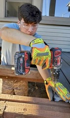 Command Impact Work Gloves; Touch Screen Gloves Conductive Palm and Fingers, …