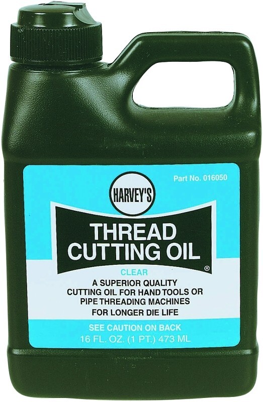 NEW HARVEY’S 16050 PINT SIZE 16OZ CLEAR QUALITY THREAD CUTTING OIL 6820963