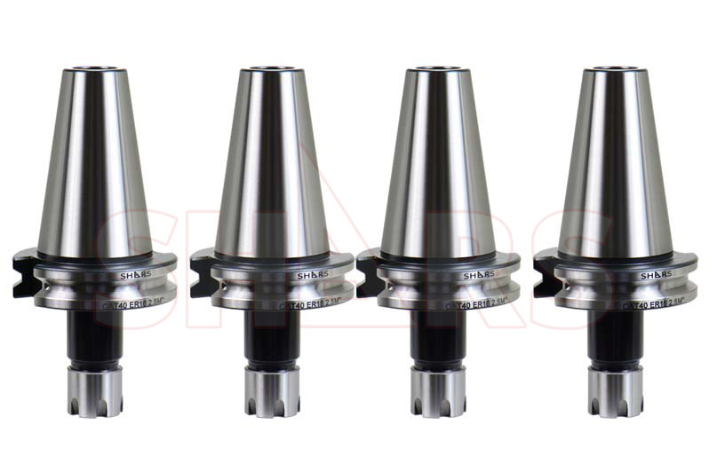 4pc CAT40 ER16 Mini Collet Chuck Tool Holder Set 2.5″ Balanced G2.5 20000RPM L[