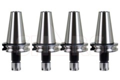4pc CAT40 ER16 Mini Collet Chuck Tool Holder Set 2.5″ Balanced G2.5 20000RPM L[