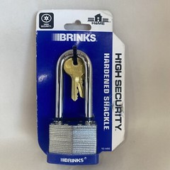 BRINKS 102-44002 Keyed Padlock Steel 44mm High Security, Packaging Varies